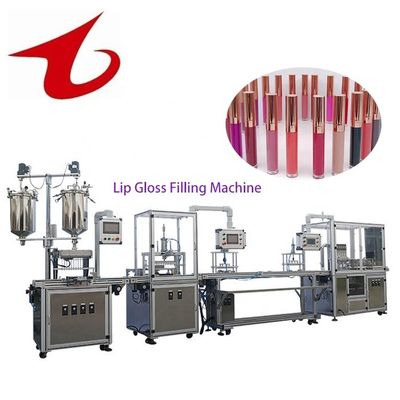 qualità  Small Volume 20L Cosmetic Cosmetic Tube Lip Gloss Viscous Liquid Filling Machine fabbrica