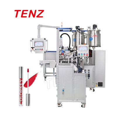 qualità  Beverage Equipment TENZ TM-12-1F Full Lip Gloss Cosmetic Automatic Mascara Filling Capping Machine fabbrica