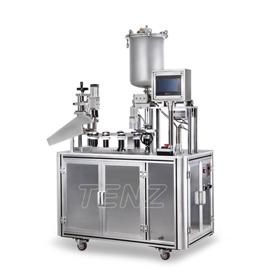 Brand New Semi Automatic Food Lip Gloss Mascara Eye Liner Cream Essential Oil Filling Capping Machine